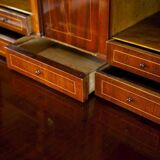Antique Biedermeier Secretary with Mahogany, 1840