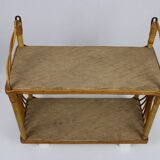 Rattan shelf