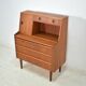 Danish sekretary teak 1960s vintage Scandinavian mid century