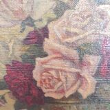 Painting on linen bouquet of flowers