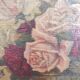 Painting on linen bouquet of flowers