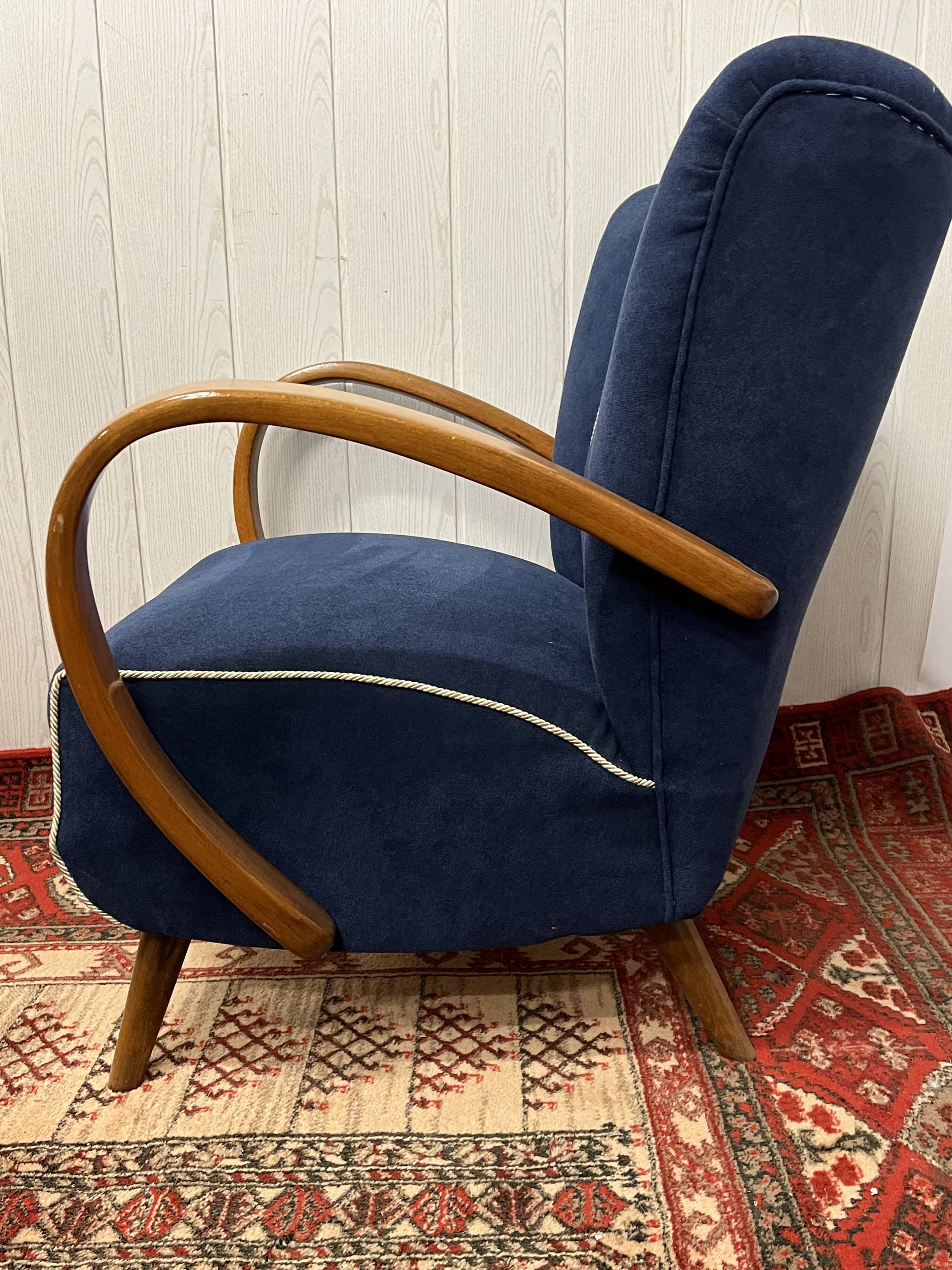 Blue vintage armchair