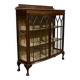 Early 20th century English mahogany display cabinet