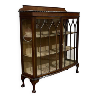 Vitrine anglaise en acajou début XXème
