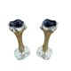 Pair of Art Nouveau Silver-Plated Bud Vases