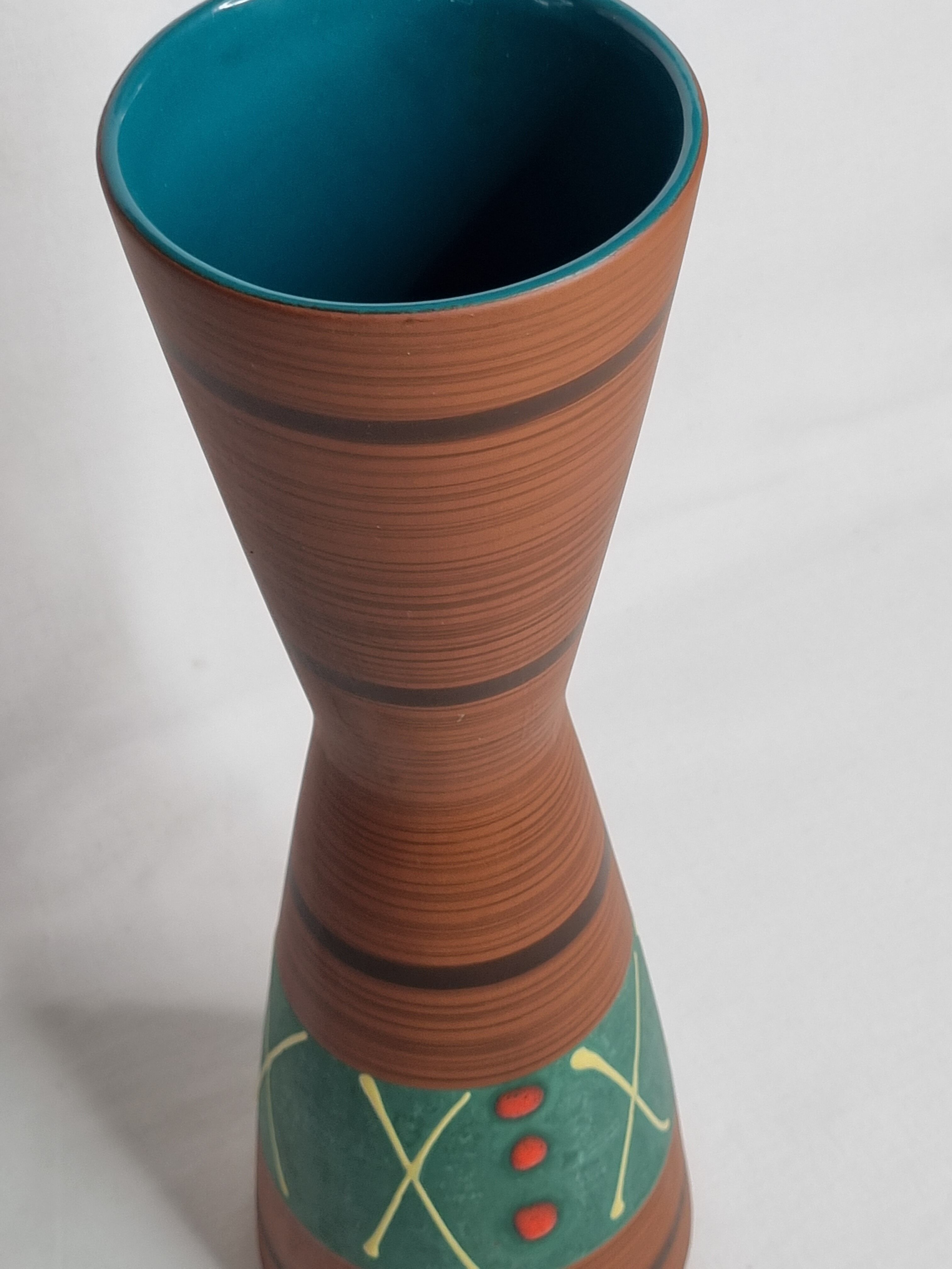 Vase diabolo West Germany by Carstens Tönnieshof, 36 cm