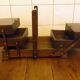 Wooden sewing box to lay from the 1960s/70s