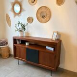 Vintage high teak sideboard