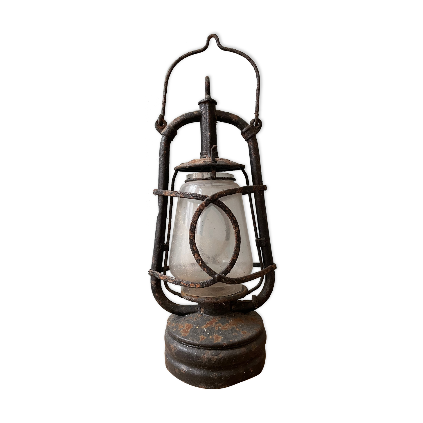 Old kerosene storm lamp