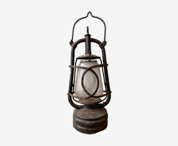 Old kerosene storm lamp