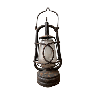 Old kerosene storm lamp