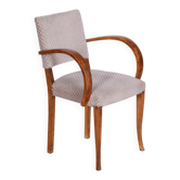 Art Deco Armchair in Beech by Jules Leleu, France, 1930s