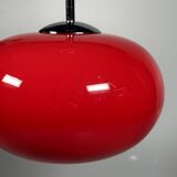 1960s 1970s Pendant Light Glass Ceiling Lamp Space Age Design