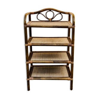 Rattan shelf