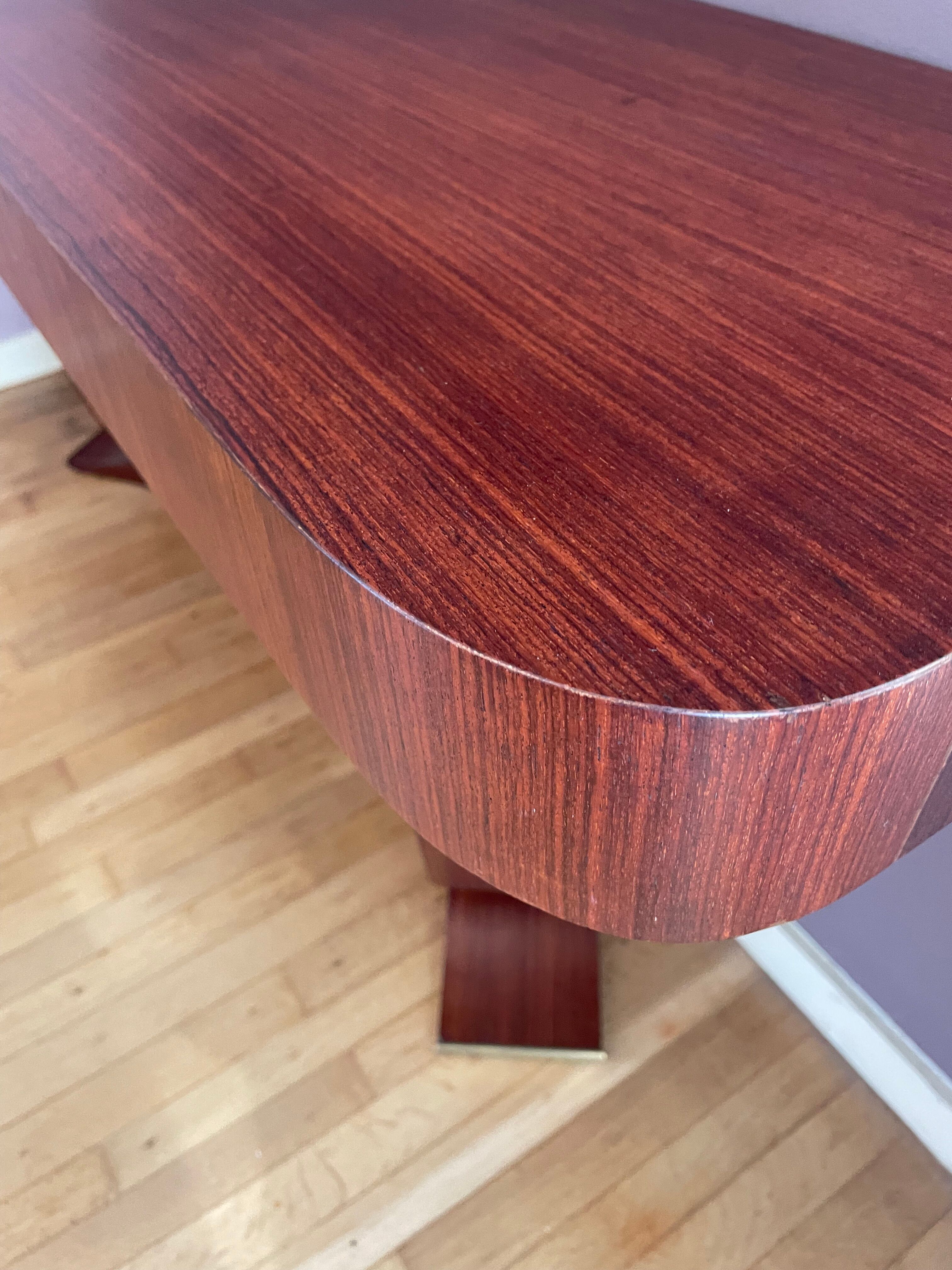 Art Deco console in rosewood