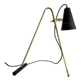 Large and beautiful adjustable bipod lamp, 1950s design