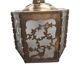 Lampe à suspension antique en laiton scié ajouré, début des années 1900