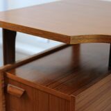 Scandinavian teak boomerang desk and its chair 1960