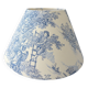 Abat-jour toile jouy bleu