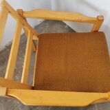 Scandinavian light wood armchair