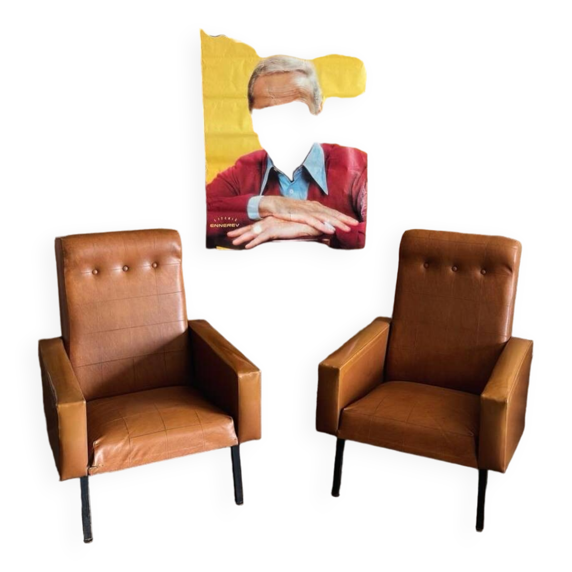 Paire de fauteuils vintage