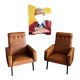 Paire de fauteuils vintage