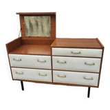 COMMODE COIFFEUSE VINTAGE ROGER LANDAULT