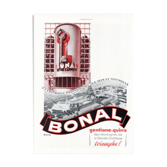 Vintage poster 30 years Bonal 30x40cm