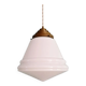 Art Deco conical white opaline suspension, 1920-30