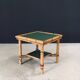 Mediterranean Bamboo Side Table in the style of Audoux Minet, France, 1950s