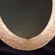 Erco large oval wall light with mirror in melted ice acrylic, 1970s