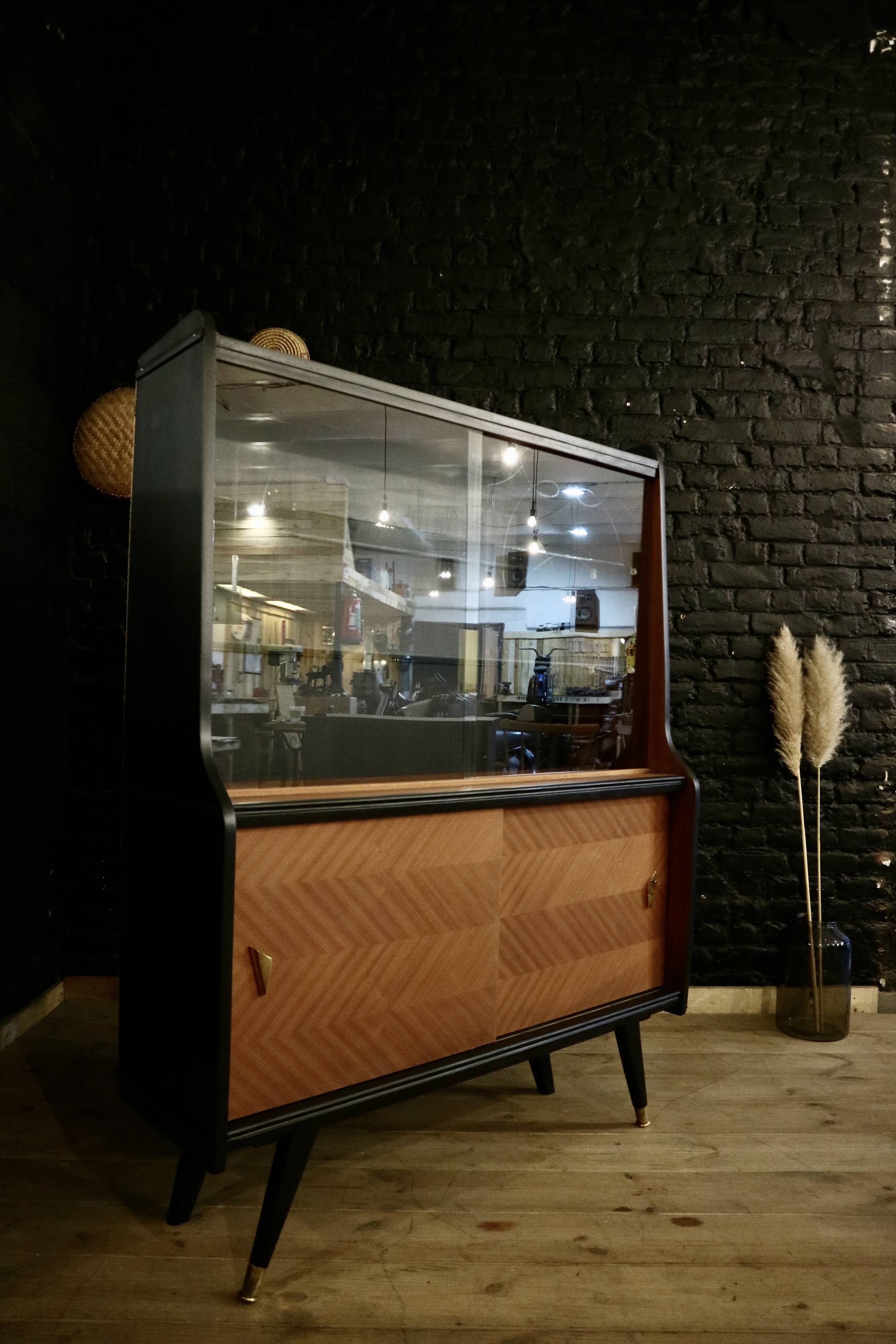 Restored vintage showcase buffet