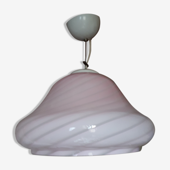 Vetri murano venini 1960/1970 vintage pink glass lamp