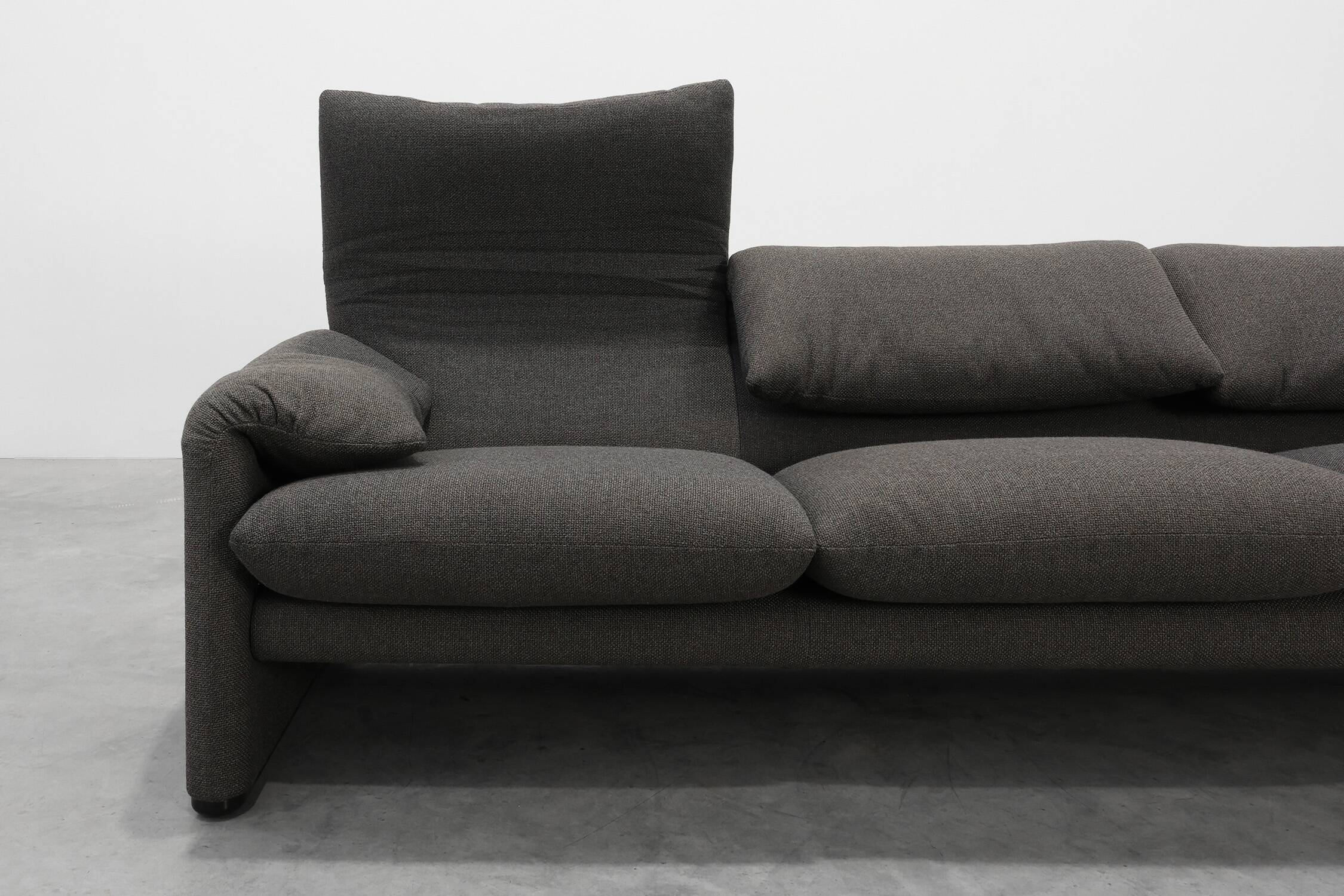 Cassina Three‑Seat Sofa by Vico Magistretti, Italy, 1990