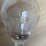 Set of 6 engraved wine glasses