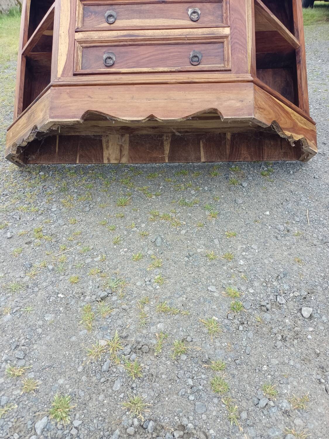 Exotic wood chest of drawers