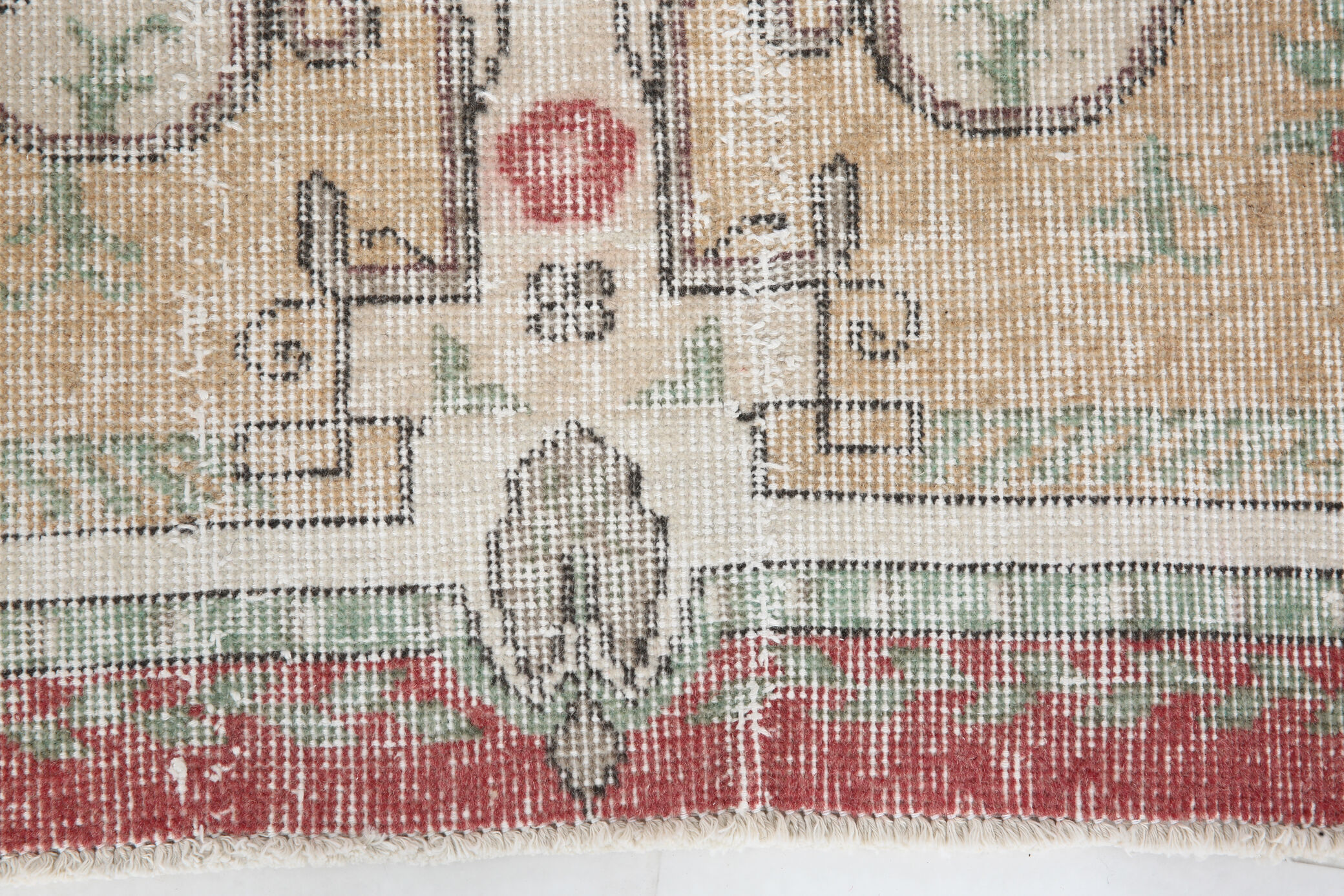 3x6 Shades Of Beige Turkish Rug, 204x106Cm