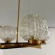Lampe Suspension Maison Arlus 4 feux design français année 60