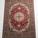 Large vintage carpet pure wool Persian design 240x340cm French made