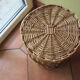 Wicker paper basket