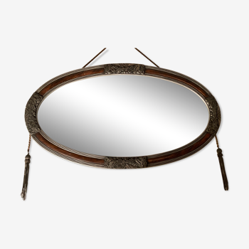 Miroir ovale art déco 66x36cm