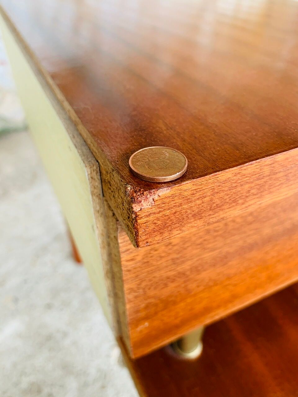 Vintage bedside Scandinavian style 60s