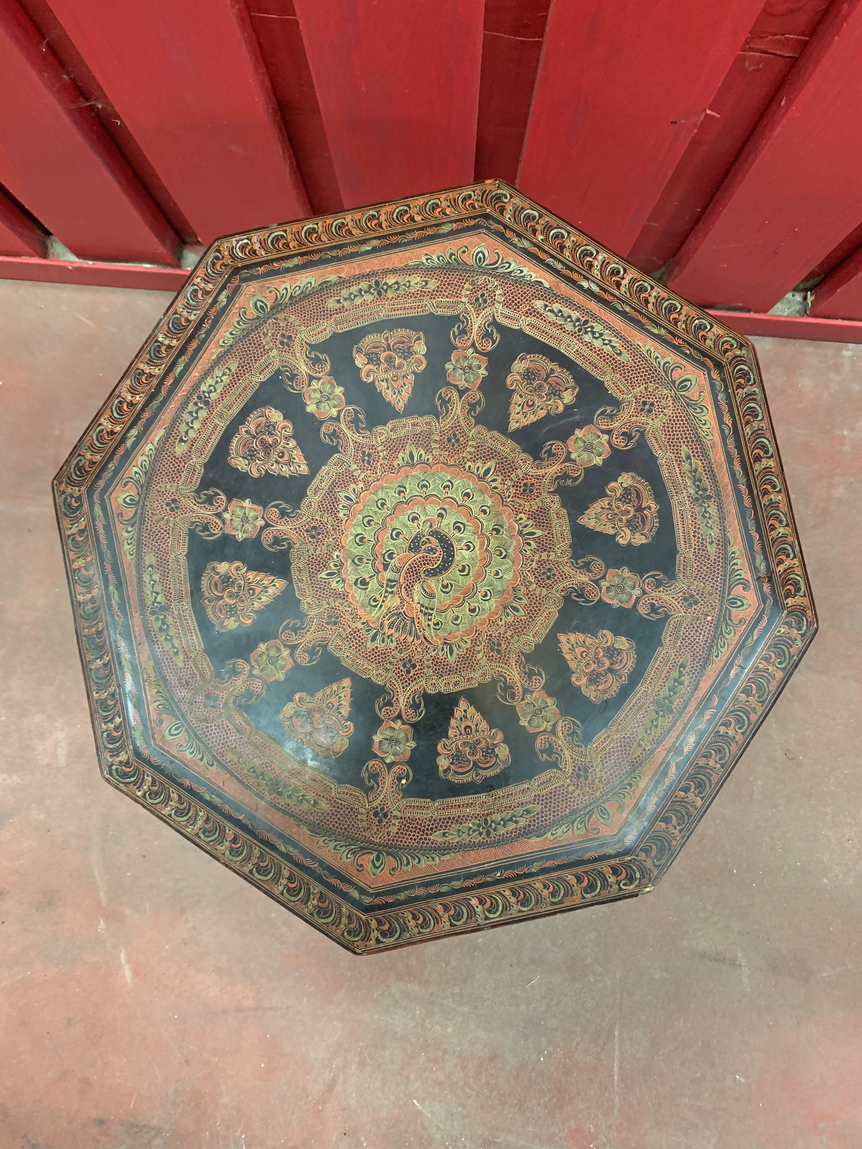Lase tea table, Burma, circa 1950