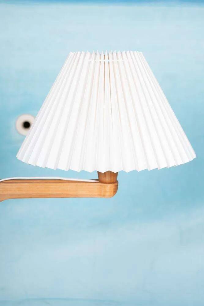 Minimalist Scandinavian floor lamp Carl Malmsten in pine, Sweden