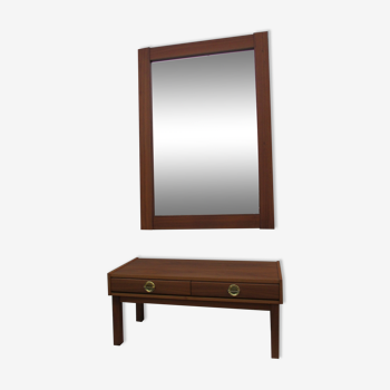 Miroir et console AB Carlström & Co Suède années 1960