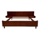 Scandinavian double teak bed