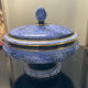 Vintage standing candy in glazed porcelain