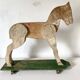 Wooden horse wall shelf, old toy