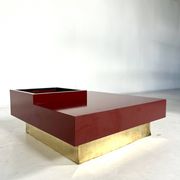 Table basse carrée, Design italien, années 80