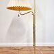 Bergboms, adjustable floor lamp G-132 in brass, Scandinavian / Midcentury Modern